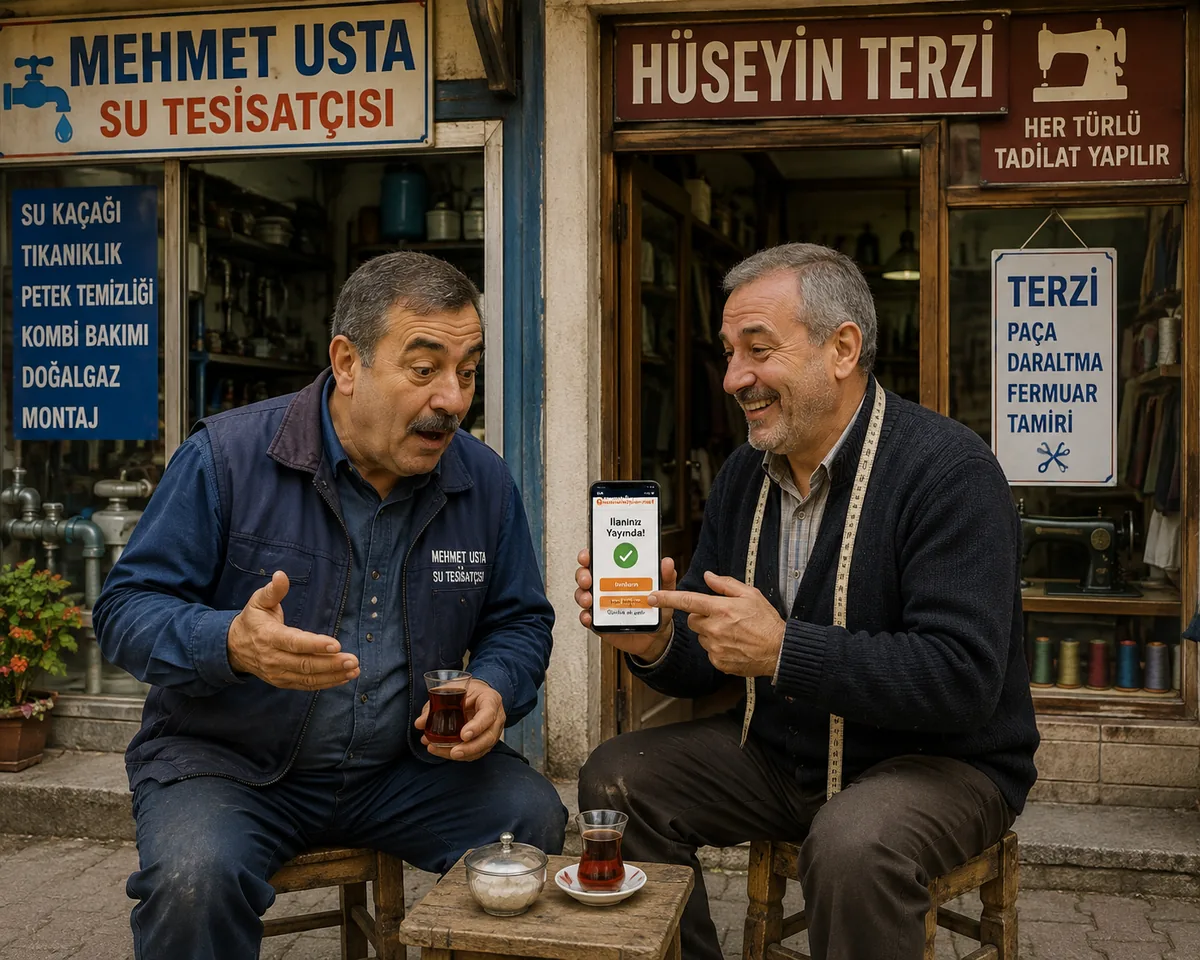 Tesisatçı da İnternetteymiş…